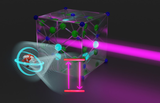 A split illustration shows a thorium nucleus alongside a clock.